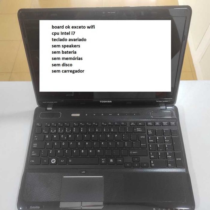 portátil Toshiba A660 para peças