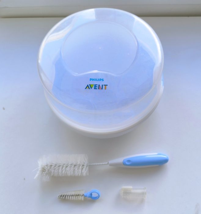Esterilizador para microondas Philips Avent + Escovas de  limpeza