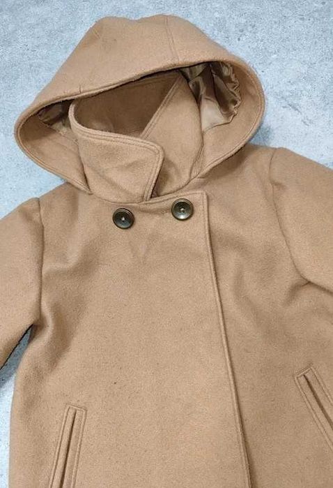 Primark 86 przejściowy płaszczyk płaszcz karmelowy brązowy