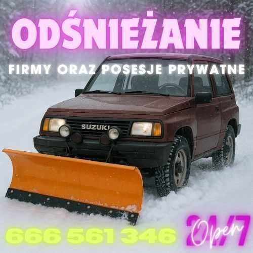 ODŚNIEŻANIE - chodniki, posesje, parkingi - 24/7