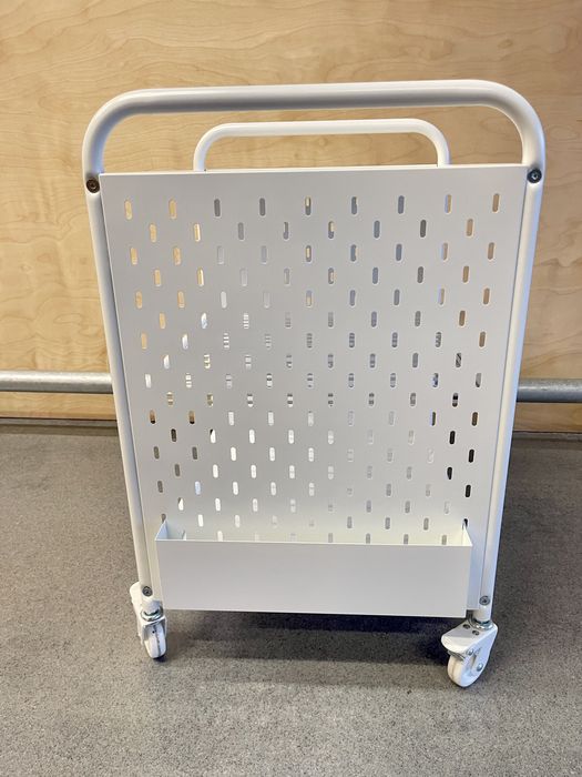 IKEA Brannboll regał na kółkach 56x62cm biały gamingowy narzedzia