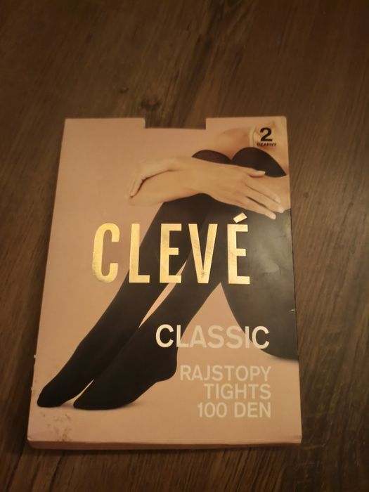Rajstopy CLEVE Classic Tights 100 DEN  2 Czarny