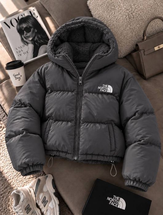 Жіноча зимова куртка на махрі TNF
