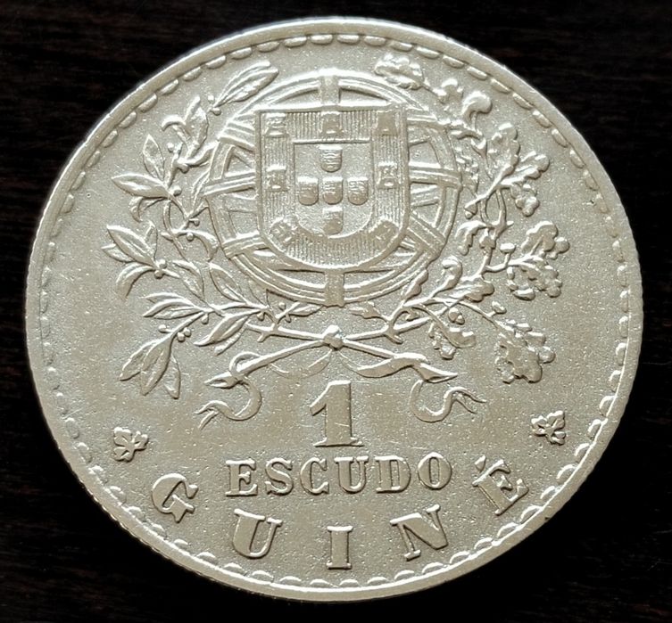 Moeda 1$ 1933 Guiné Estado Bela+ Raríssima Neste Estado