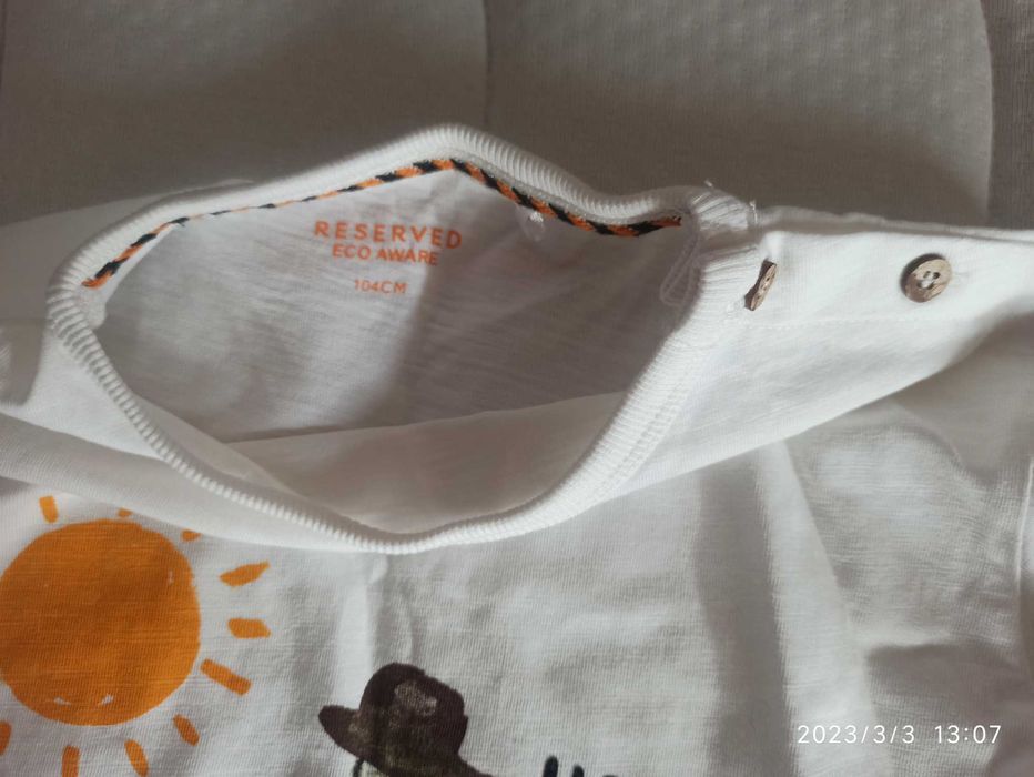 T-Shirt z długim rękawem Reserved 104 Nowy