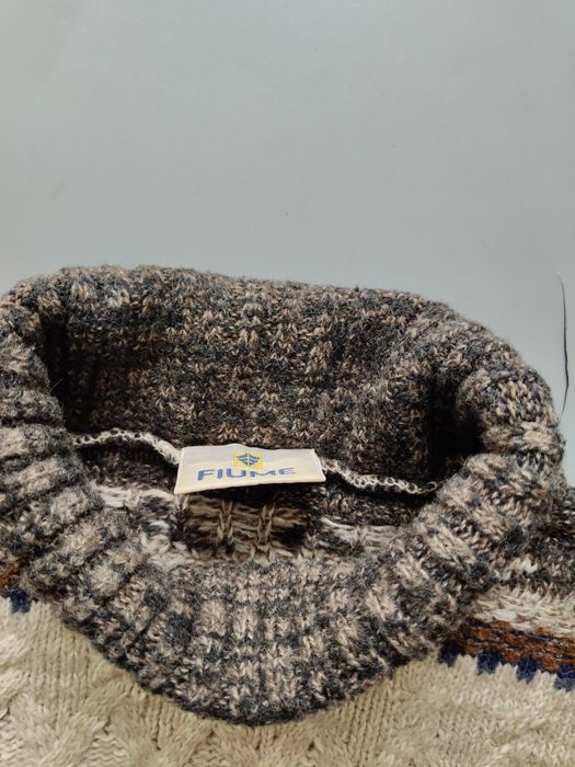 Gruby sweter wełna alpaka Fiume