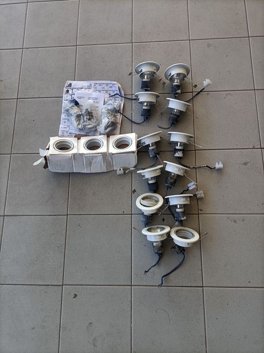 Focos de encastrar no teto lote de 15 focos
