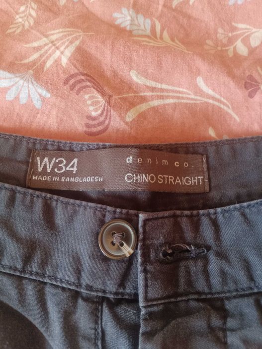 Calções Denim Co Tamanho W34, Cor Azul