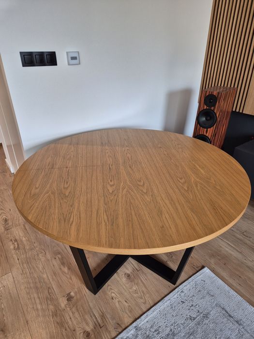 Stół okrągły lity dąb 130cm/210cm