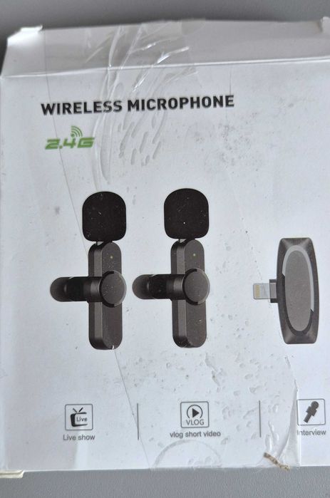 Aikela Bezprzewodowe mikrofony do iPhone'a, iPada, mikrofon krawatowy