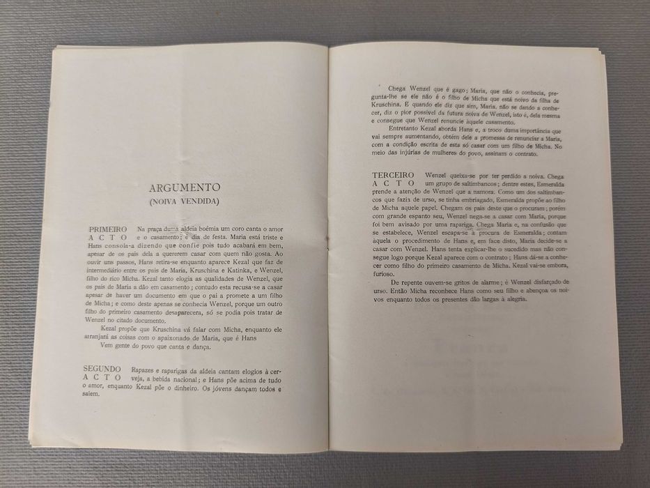 A NOIVA VENDIDA - F. Smetana 
Programa Ópera S. Carlos+ BILHETE