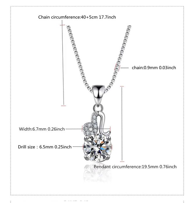 Кулон з муасанітом (vvs1)  6.5 мм Знак зодіаку ЛЕВ Кулон с муассанитом