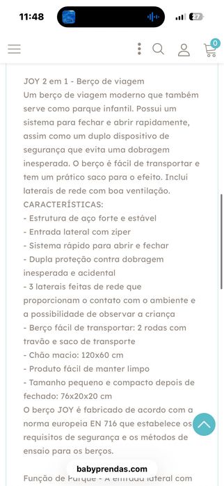 Cama de viagem kinderkraft