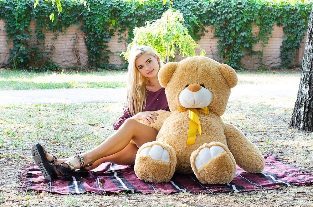 Великий плюшевий ведмедик Ветлі 130 см.Купити ведмедика РОЗПРОДАЖ!