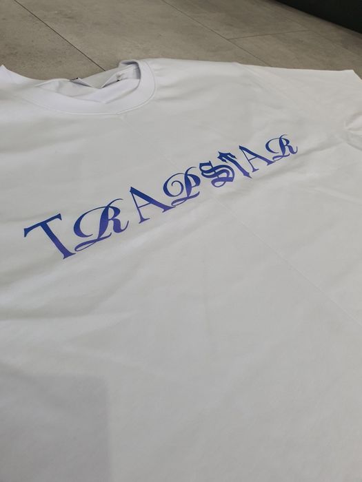 Nowa Koszulka Trapstar Script Fade Tee UK Drill biała