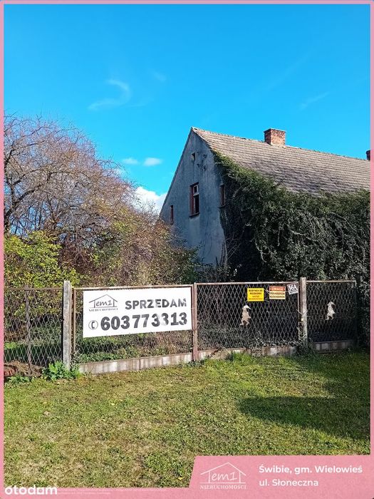 ŚWIBIE duża działka z domem do wyburzenia
