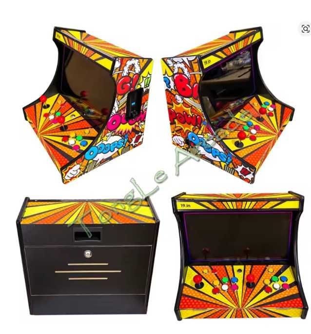 Automat do gier arcade dla 2 graczy,Czytnik monet Podświetlenie Led