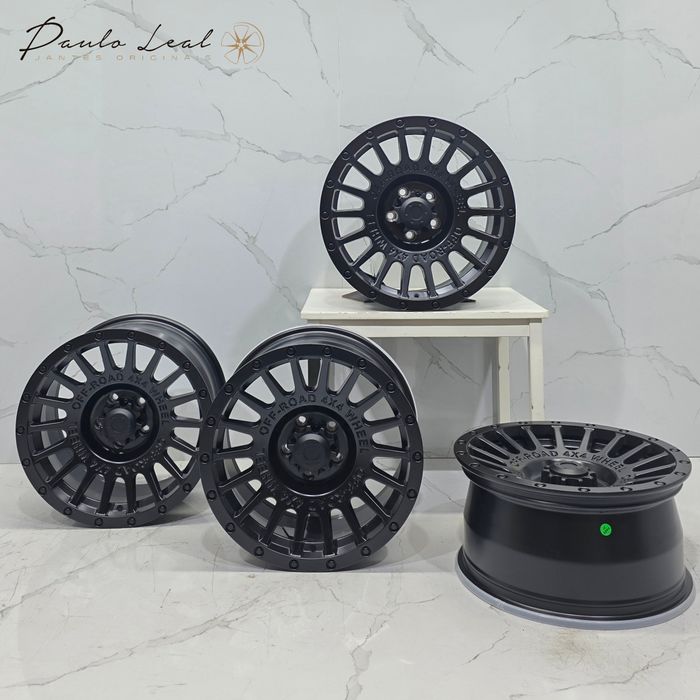 Jantes 17" Compatíveis Black Rhino 4x4 off-road 5x114.3 Jantes 17" Compatíveis Black Rhino 4x4 off-road 5x114.3 

4 Jantes 8,5J 17 ET 15
Furação 5x114