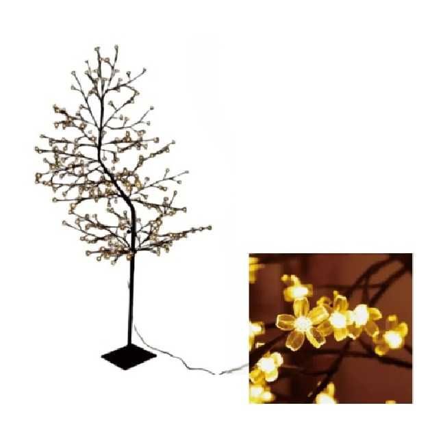 CCLIFE Drzewko LED świąteczne 180 cm 200 diod ciepła biel IP44