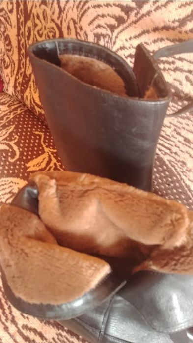 Buty skórzane zimowe