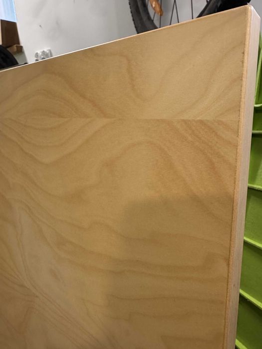 Blat biurka - duży - 180x90x2 z wcięciem o głębokości 20cm - fornir.