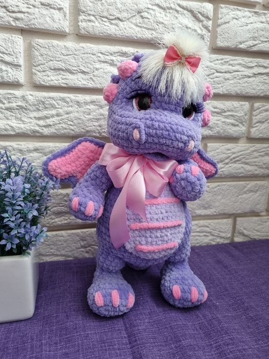 В'язаний дракон. Подарунок. Ручна робота