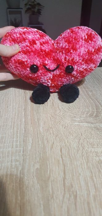 Szydełkowe serce w stylu jelly cat