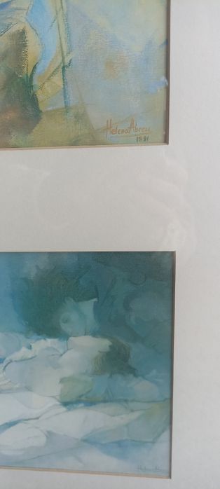 Pintora Helena Abreu , 2 molduras, 4 imagens