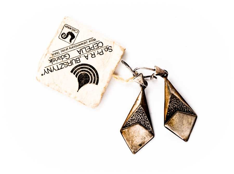 Srebrne Kolczyki z Oryginalną Metką - 4,61g - Spółdzielnia BURSZTYNY