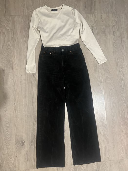 Чорні джинси DR.DENIM straight з високою посадкою, XS/S