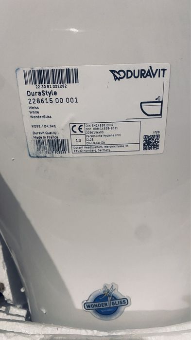 Bidet Duravit Durastyle bialy  + bateria bidetowa Grohe