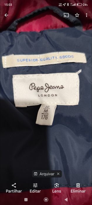 Casaco azul da PEPE JEANS