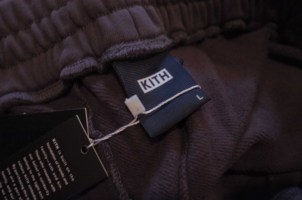 Штаны спортивные Kith (размер L) утепленные хлопковые флисовые осень