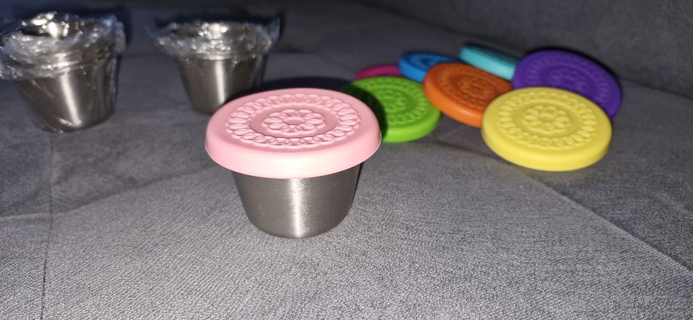 Pojemniki na żywność  SOSJERKI 8X70ml Stał nierdzewna z pokrywką