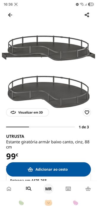 Ikea utrusta BRANCA  nova