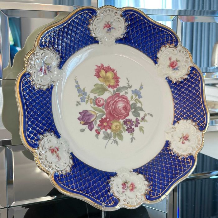 Patera porcelanowa z kobaltem – Rosenthal