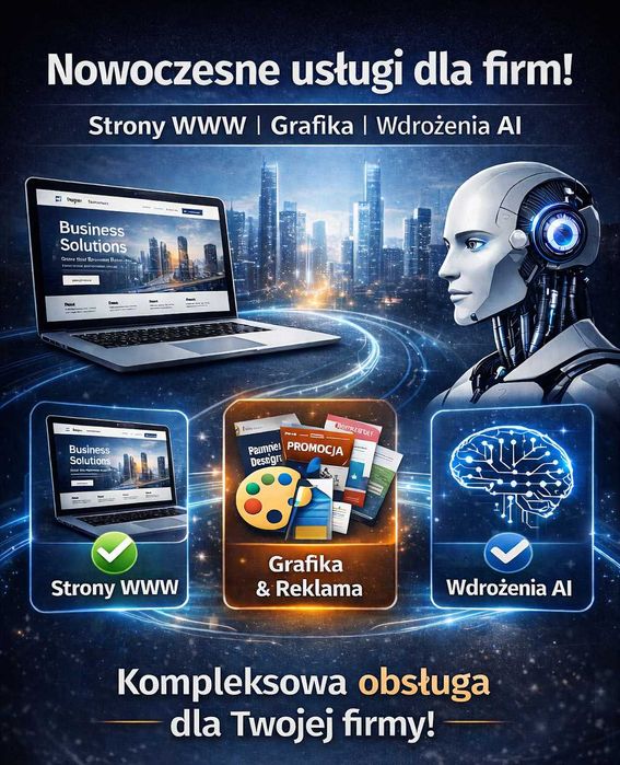 Nowoczesne usługi cyfrowe dla firm | AGENT AI | Strony WWW | Grafika |