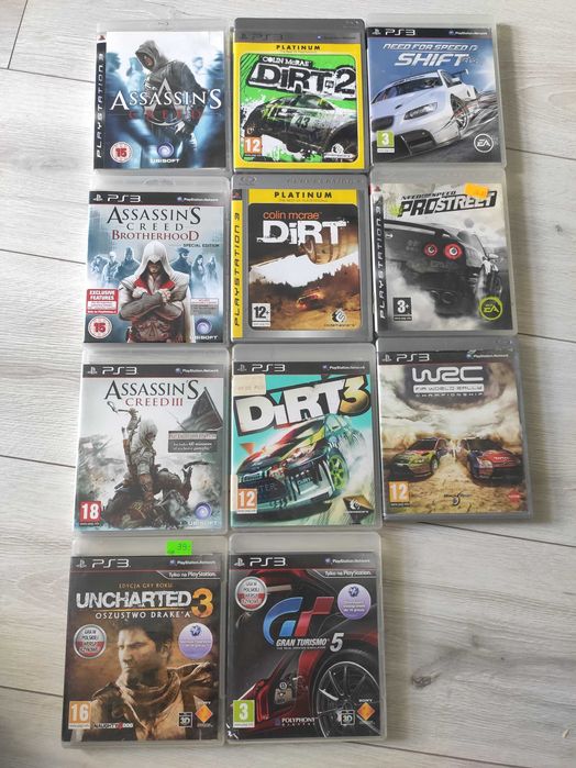 Sprzedam PS3 super slim 500 GB zestaw 11 gier