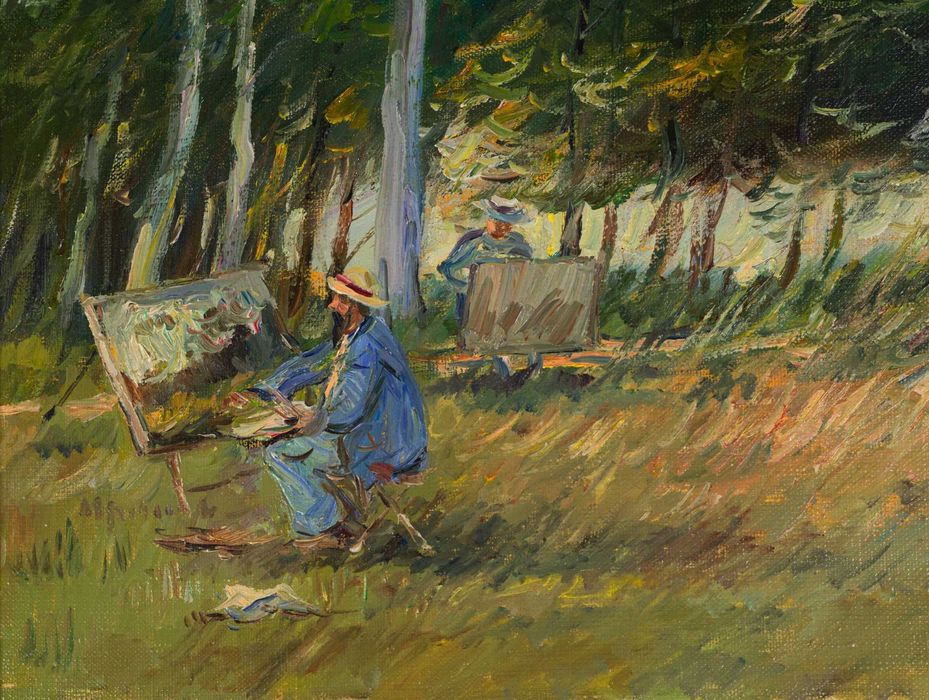 Pintura campo Escola Barbizon Pierre Morinville | século XIX