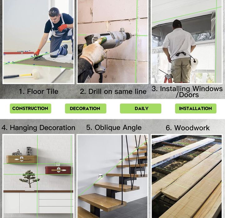 Laser autonivelante linha verde com comando