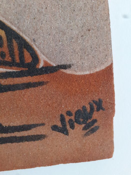 Pintura em areia do Senegal