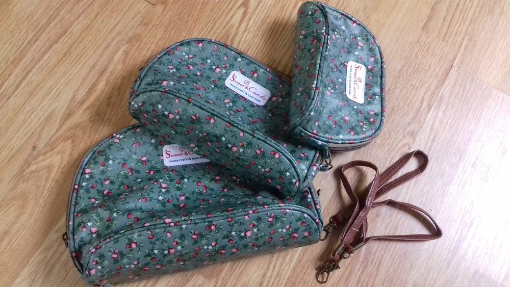 3 tamanhos bolsas motivos florais