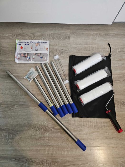Zestaw do malowania – kij teleskopowy 204 cm + 3 wałki