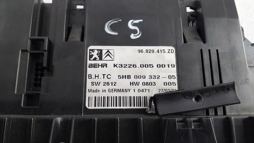 Comando chauffage / sofagem CITROËN C5 III (RD_)