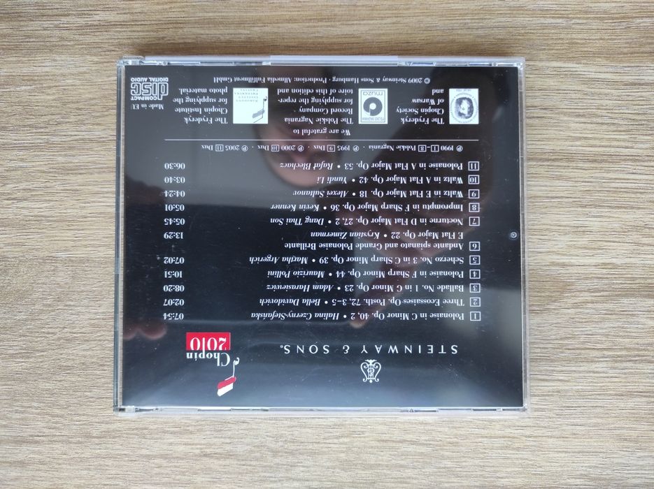 CD - Chopin - Moments of Glory in Warsaw - Steinway Artists