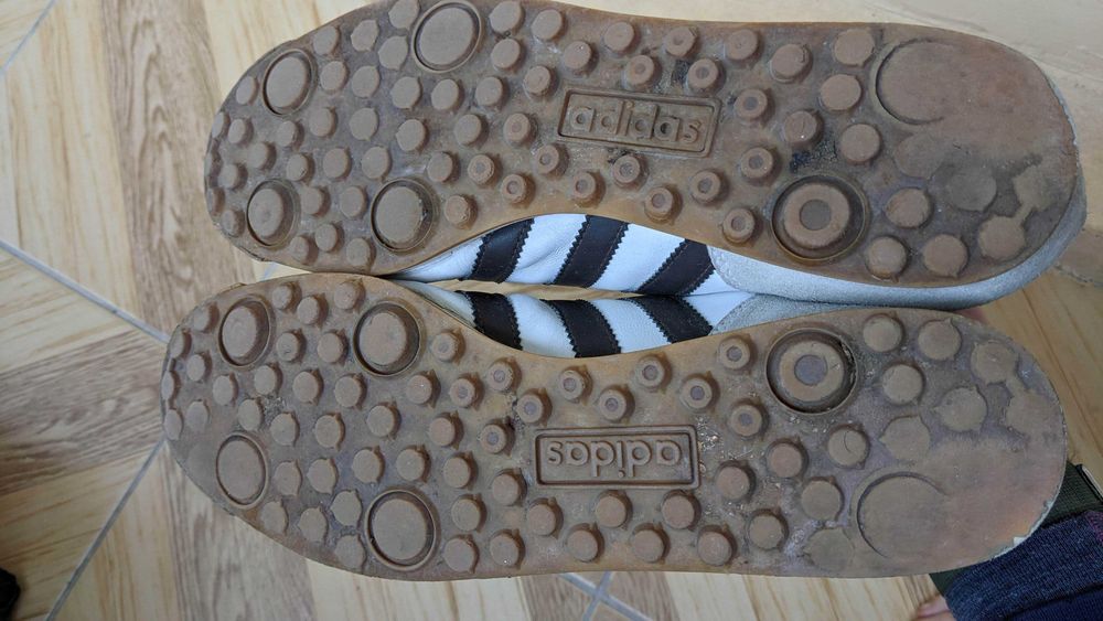 ADIDAS CHILE 62 Aged White Leather Trainers