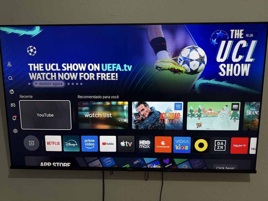 Televisao hisiense novo com 1 ano de uso