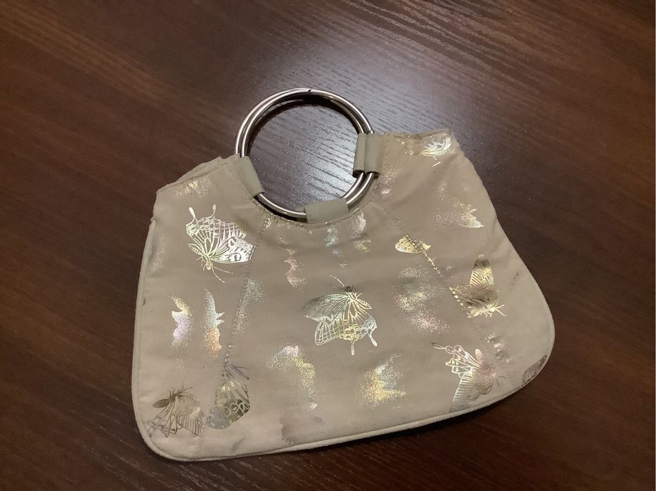 Torebka- mała, z elementami zlotymi