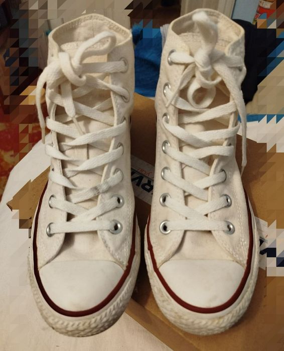 Кеди високі білі Converse