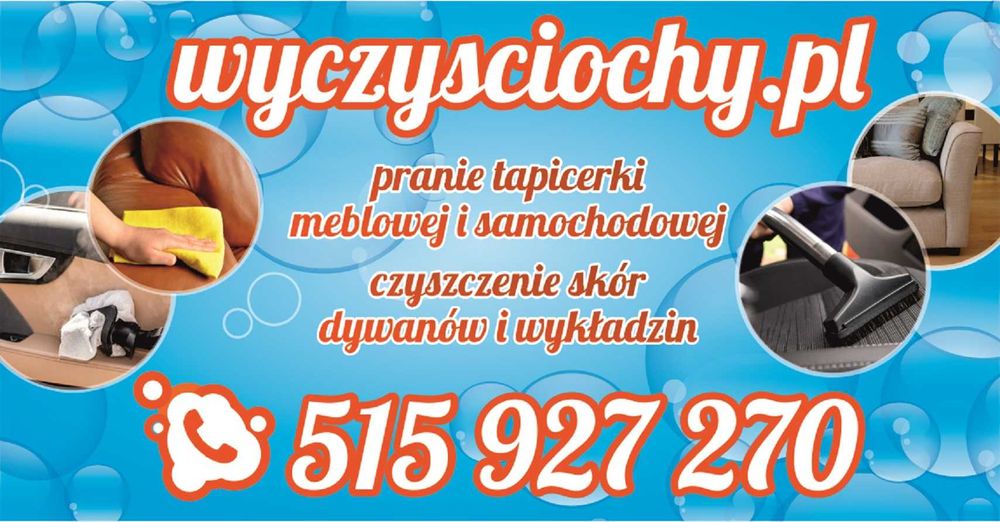 PRANIE TAPICERKI,czyszczenie kanapy,narożnika,dywanów, skór, renowacja
